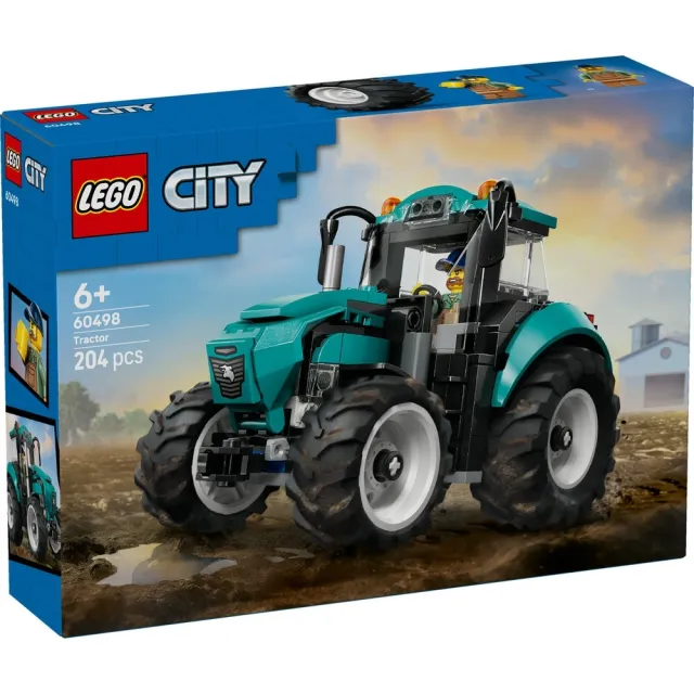 【LEGO 樂高】城市系列 60498 拖拉機(玩具車 創意力遊戲 積木 兒童玩具)