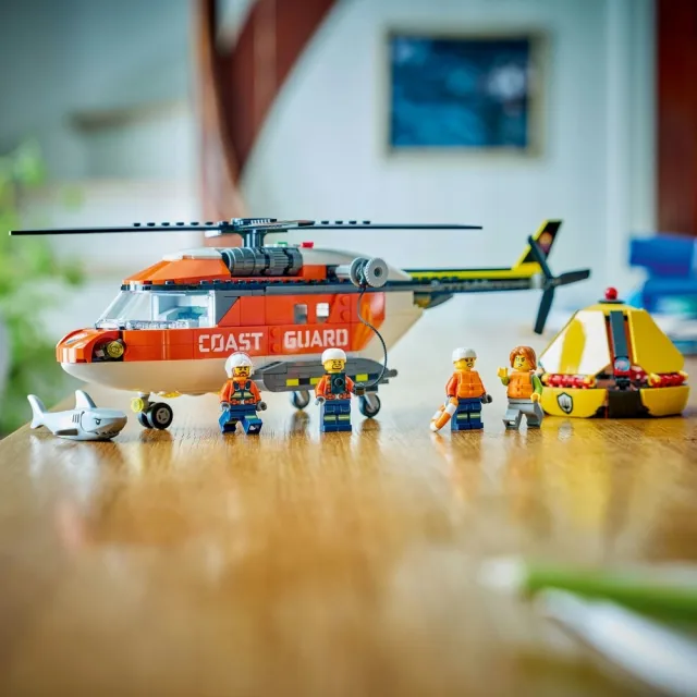 【LEGO 樂高】城市系列 60503 海岸巡防隊直升機(玩具飛機 創意力遊戲 積木 玩具)