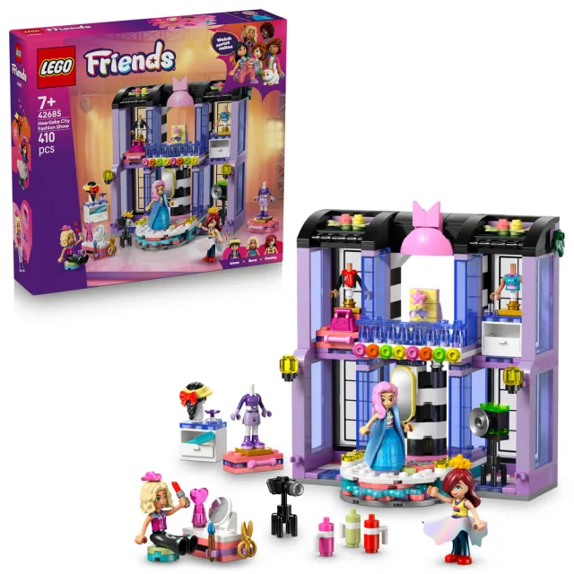 【LEGO 樂高】Friends 42685 心湖城時裝秀(創意力遊戲 扮家家酒 積木 玩具)