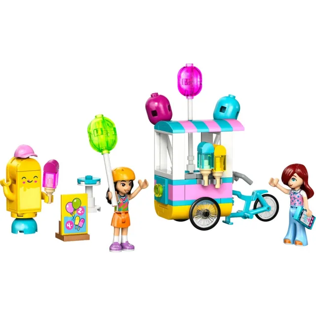 【LEGO 樂高】Friends 42692 冰淇淋和氣球攤(創意力遊戲 扮家家酒 積木 兒童玩具)