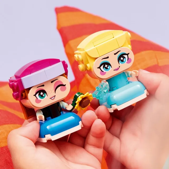 【LEGO 樂高】迪士尼公主系列 43284 迷你安娜和艾莎(艾莎 冰雪奇緣 積木 兒童玩具)