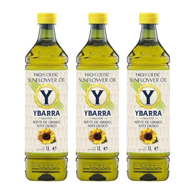【YBARRA 益百萊】小清新 高油酸葵花籽油(1000mlx3瓶 PET食品級裝)