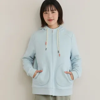 【a la sha】雙色親膚絨連帽外套