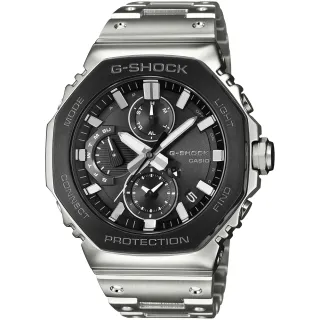 【CASIO 卡西歐】G-SHOCK 太陽能藍牙 金屬八角防護構造計時錶 母親節 送禮(GMC-B2100BT-1A/速)