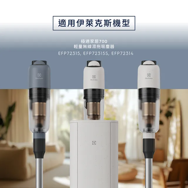 【Electrolux 伊萊克斯】700系列輕量吸塵器 HEPA濾網組(ESKW7)