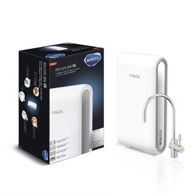 BRITA pro V6 櫥下型淨水器，採用濾芯淨水方式，適閤家庭使用，提供5公升以上淨水容量，規格為櫥下型，產地為其他國家，為公司貨，無BSMI許可字號，僅提供新品瑕疵保固。
