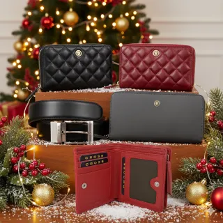 【CROSS】交換禮物 限量1折 頂級小牛皮皮夾皮帶 全新專櫃展示品(買一送一好禮 聖誕禮物)