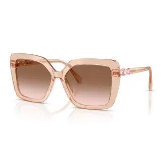 【SWAROVSKI 施華洛世奇】方形膠框太陽眼鏡(SK6049F-106313)