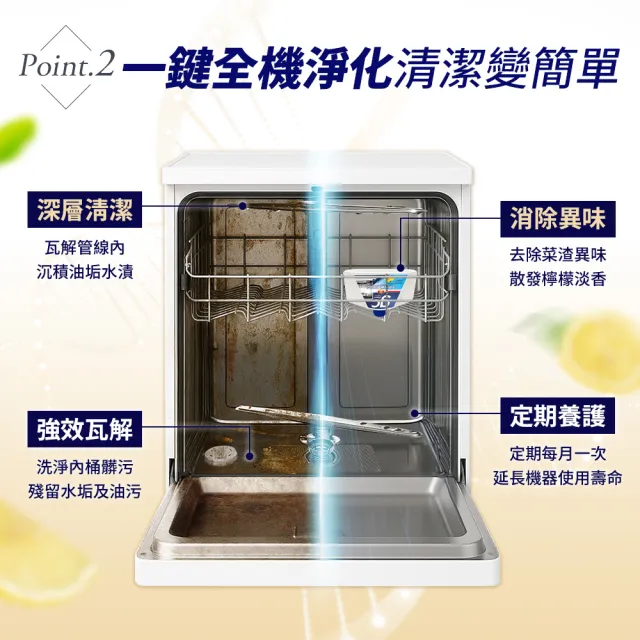 【gc clean】洗碗機專用機體清潔劑250mlx8(定期養護/瓦解油垢/去除水垢異味/深層清潔)