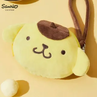 【SANRIO 三麗鷗】雙11 布丁狗Pom Pom Purin正版授權毛絨零錢包耳機包吊飾鑰匙圈(閨蜜女兒女友生