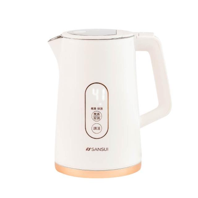  SANSUI 山水 SWB-K99W 電熱水壺，容量1~2公升，採用304不鏽鋼內膽，安全耐用。110V/60Hz電壓，消耗功率900W~1000W，尺寸200*168*250mm，重量僅1.17kg，中國製造，提供1年保固及BSMI許可字號R51434。快速沸騰設計，適閤家庭辦公室使用，省時省電，安全防乾燒。 