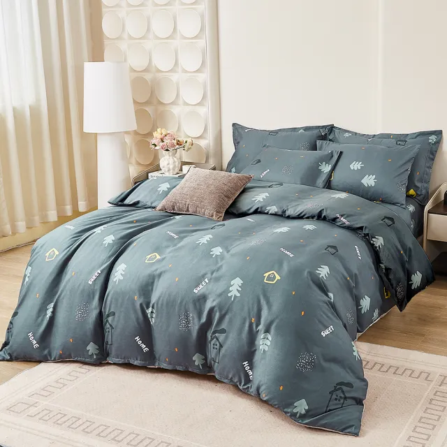 【Love City 寢城之戀】台灣製 舒柔棉 兩用被床罩枕套組(雙人/加大/六件組/多款任選)