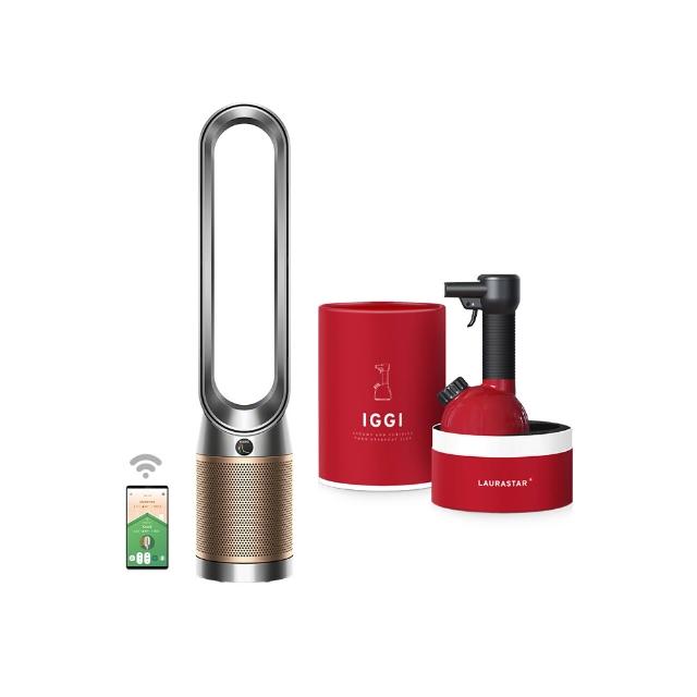 【dyson 戴森】TP12 Purifier Cool De-NOx二合一甲醛NOx偵測涼風空氣清淨機(鎳金色)(超值組)