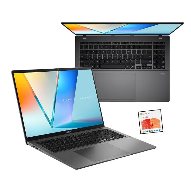 【ASUS】M365組★16吋Copilot+PC AI筆電(VivoBook S16 S3607QA/Snapdragon X X1-26-100/16G/1TB/W11/OLED)