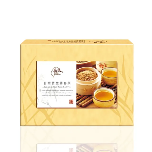 【玉民】台灣100%黃金蕎麥茶禮盒x12盒組(7gx40入/盒x12盒組)