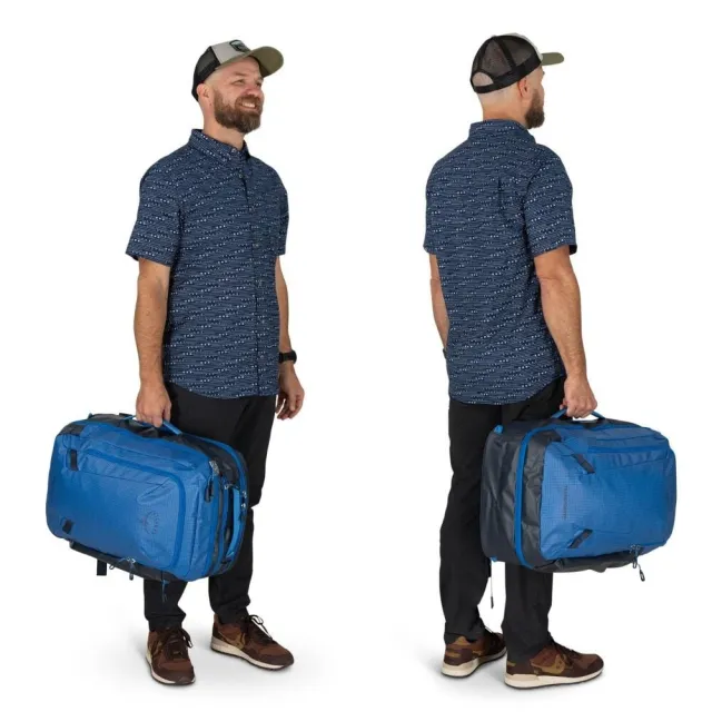 【Osprey】雙11 Transporte Travel Pack 44 多功能旅行背包 男 渡鴉黑(背包旅行 行李背包)