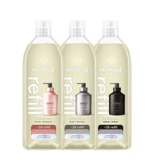 【method 美則】金緻洗手乳系列-補充瓶1000ml(時尚 奢華 精品)