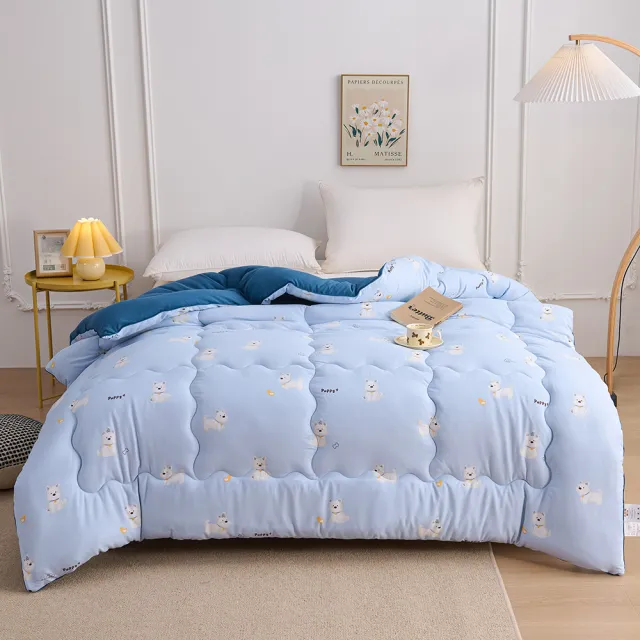 【日禾家居】買一送一 石墨烯保暖水洗被2.5KG 棉被 冬被(雙人180X210cm 多色選)