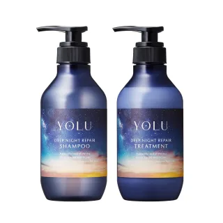 【YOLU】深層修護洗髮精/潤髮乳400mlx2入(晚安美髮瓶)