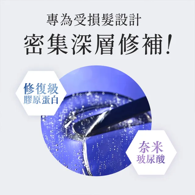 【YOLU】深層修護洗髮精/潤髮乳400mlx2入(晚安美髮瓶)