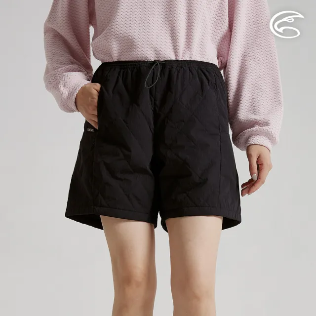 【ADISI】女SMAWARM海洋溫控超撥水穿搭保暖短褲 AP2521058 宇宙黑 S-2XL(防潑水 蚵技棉 抗靜電 穿搭褲)