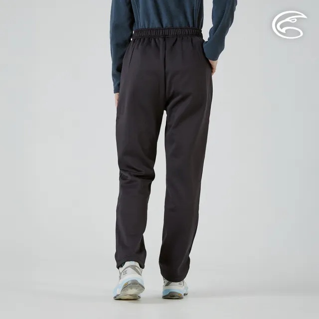 【ADISI】女Comfy warm三明治保暖速乾長褲 AP2521040 黑色 S-3XL(抗靜電 刷毛 吸濕快乾 運動褲)