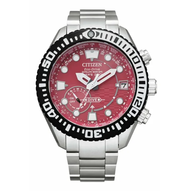 【CITIZEN 星辰】PROMASTER系列 東京紅限量版GPS衛星較時200米潛水錶  禮物  手錶(CC5005-68Z)
