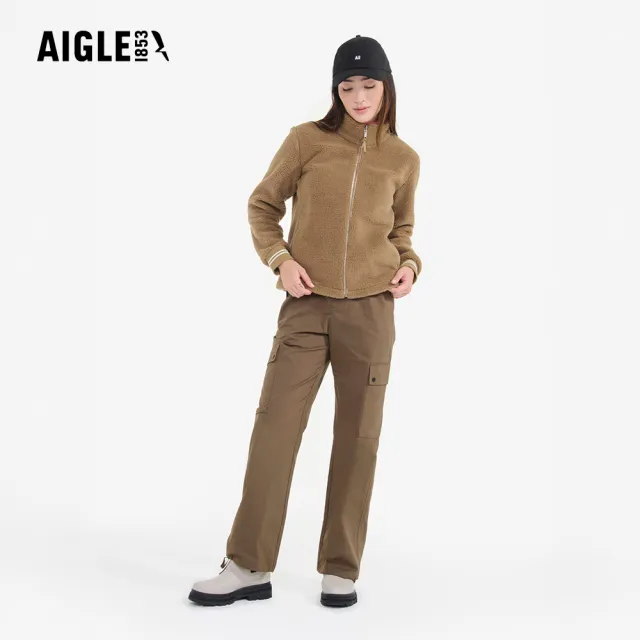 【AIGLE】女 雪巴刷毛保暖外套｜AG-FBB64(女外套  保暖外套 刷毛衣 刷毛外套)