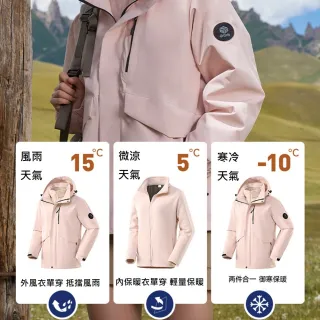 【Porabella】外套 男女衝鋒外套 保暖外套 三合一外套 防風外套 ☆外衝鋒衣 防水外套  情侶外套 登山外套