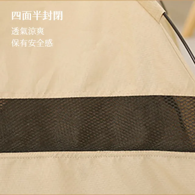 【QHL 酷奇】寵物純色捲簾式四季帳篷-L號(貓窩/狗窩/寵物睡墊/寵物床)