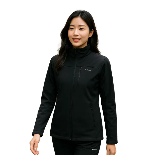 【St.Bonalt 聖伯納】機能防風保暖立領多口袋軟殼外套｜女款 FW0038(防風、保暖、多口袋)