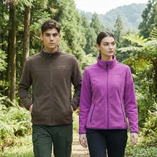 【Hilltop 山頂鳥】獨家特談-男女款ZISOFIT刷毛外套(多款任選 輕量 保暖 立領 刷毛)