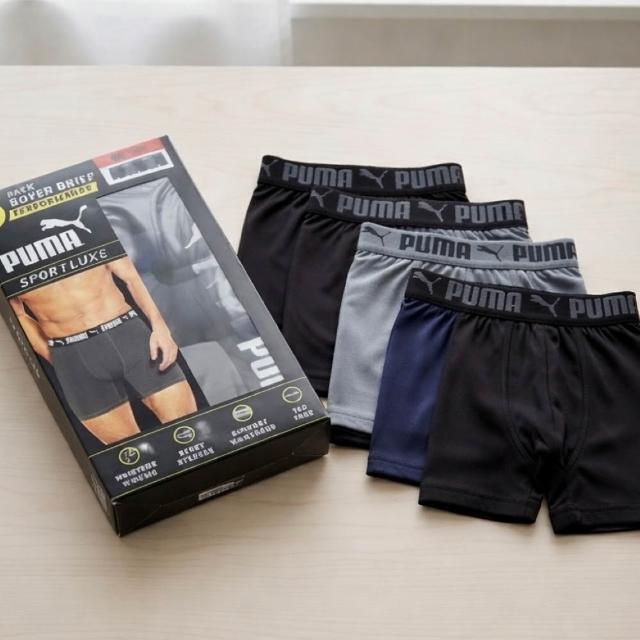 【PUMA】5件組 男生 內褲 彈性透氣 運動排汗材質 男款 四角內褲