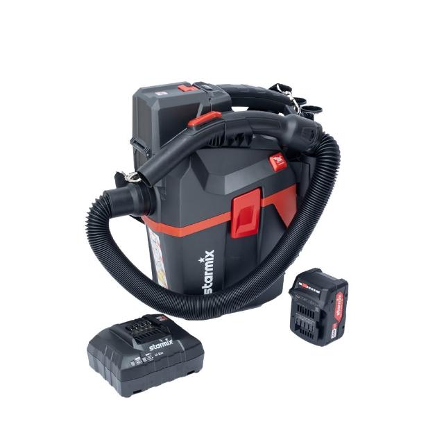 【Starmix 吸特樂】頂配款無線型氣壓式清潔乾溼吹三用吸塵器 有電池和充電器(SMART L 18V)