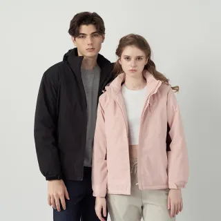 【pierre cardin 皮爾卡登】網路獨家 男女款 防潑水鋪棉保暖連帽外套(多色任選)