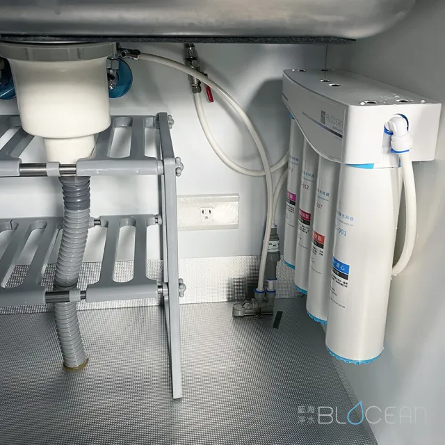 【藍海淨水】BO-7008 316不鏽鋼冷熱觸控式廚下型飲水機（極致黑）+ BO-8111 高效能除鉛抑垢淨水器