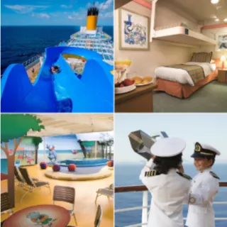 【歌詩達郵輪 莎倫娜號】春季★指定日期艙房享四人同行兩人免費！沖繩、石垣島4天內艙房(基隆出發/單人券)