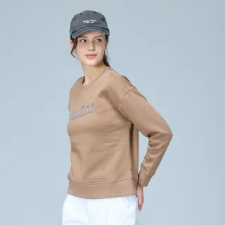 【NAUTICA】官方旗艦 女裝 經典亮片刺繡長袖T恤(咖啡色)