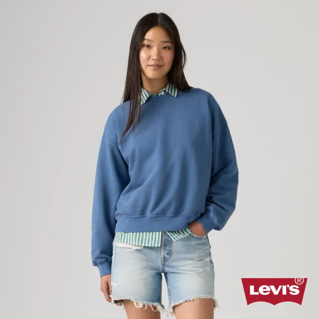 【LEVIS】Vintage復古寬版圓領大學Tee / 340G面料 女生上衣 熱賣單品 006DW-0000