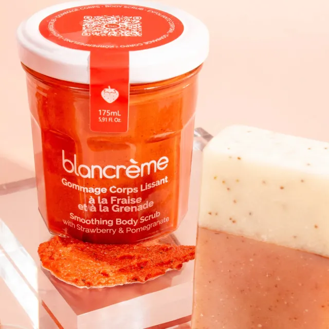 【blancreme】草莓石榴 柔潤身體磨砂膏(175ml)