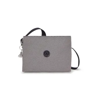 【KIPLING官方旗艦館】極簡斜紋簡約側背包-FABYA