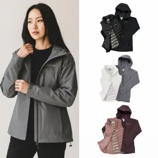 【Columbia 哥倫比亞】鋁點 保暖女外套 內 背心 三合一外套 兩件式 防水外套 防風外套  哥倫比亞(1685)