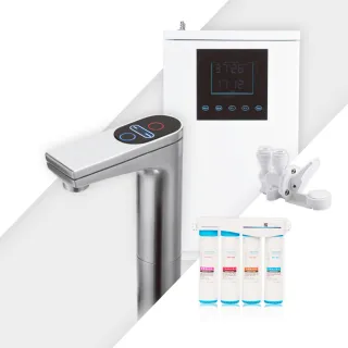 【藍海淨水】氫一下 KH-7707科技銀醫療級316不鏽鋼觸控廚下型飲水機+BO-8112 Pro 雙倍抑菌專業級淨水系統