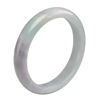 【漢石齋】天然翡翠A貨 手鐲玉鐲 春帶彩種飄花 福 利 品(手圍18.7/ 版寬11.9mm)