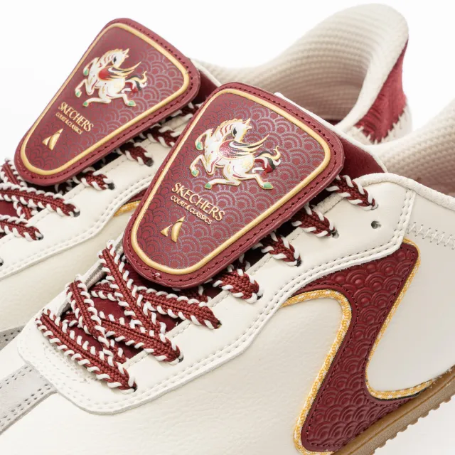 【SKECHERS】男鞋 休閒系列 休閒鞋 瞬穿舒適科技 HOTSHOT 寬楦款 - 2026 CNY飛馬奔騰限定版(802029WOFWT)