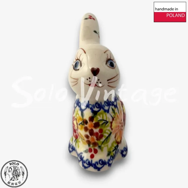 【SOLO 波蘭陶】波蘭製 Vena 波蘭陶 10CM 兔子擺飾 金風花舞系列 復活節必備