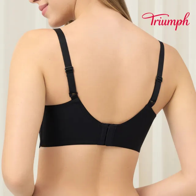 【Triumph 黛安芬】纖型機密系列 輕質鋼圈內衣 C-E(經典黑)