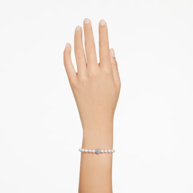 【SWAROVSKI 施華洛世奇】官方直營 Remix Collection Strand 鍍白金色 | 5669529