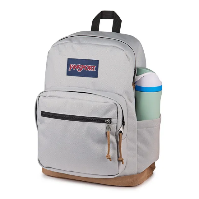 【JANSPORT】雙11 Right Pack 後背包 經典 抗撕裂材質 筆電專用夾層 灰(JS0A4QVADH7)