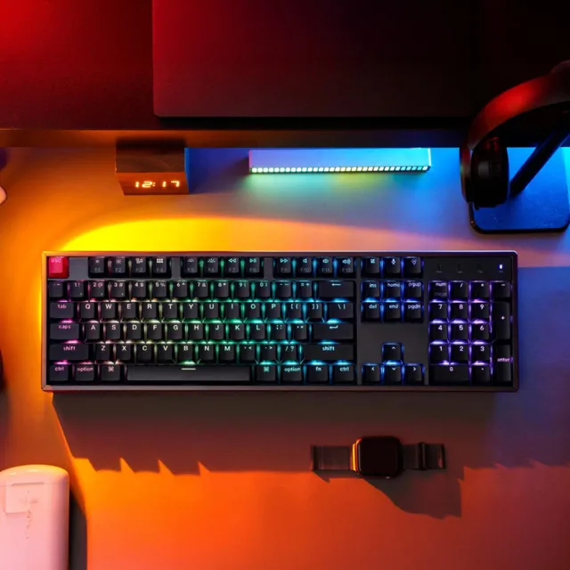 【Keychron】K10 第二代 全尺寸 雙模機械鍵盤 RGB 熱插拔 網頁QMK改鍵 適用Mac 透光鍵帽(英文版本)